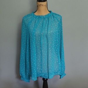 Elle nwt sheer LS top